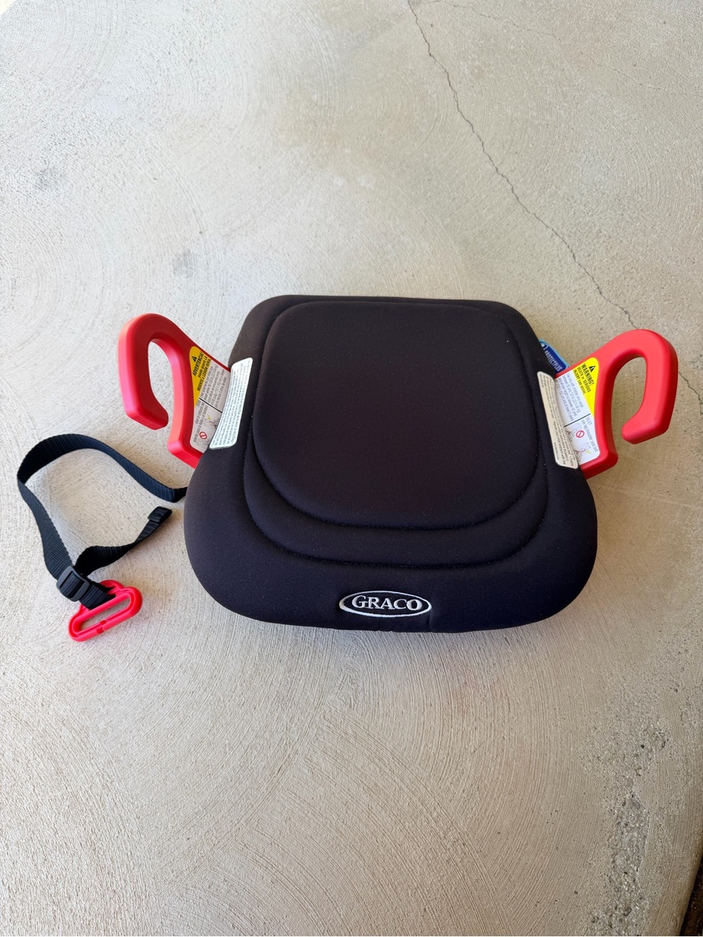 Graco Black Booster Seat - Compact Kids Booster